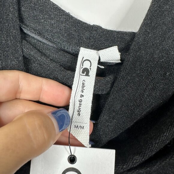 2/$24 NWT Cable & Gauge Cowl Neck Sweater Black Medium #A0514 TRB3 - Picture 9 of 10